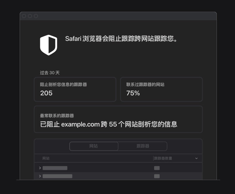 莒南苹果手机维修分享如何在 Safari 浏览器中查看和打开隐私报告 